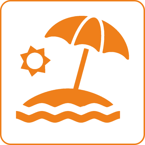 Песчано-галечный пляж